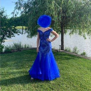 Royal blue mermaid style prom/gala dress